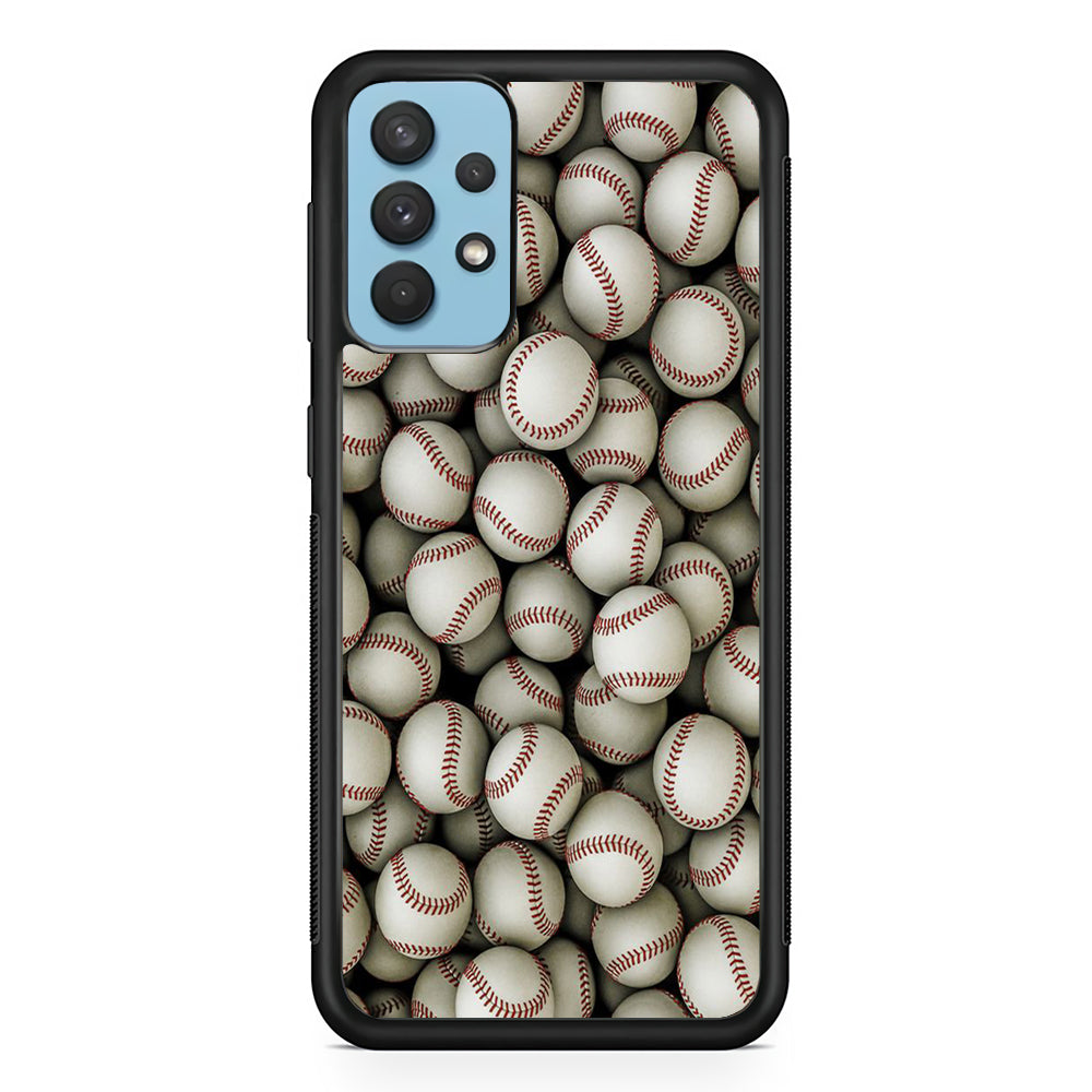 Baseball Ball Pattern Samsung Galaxy A32 Case