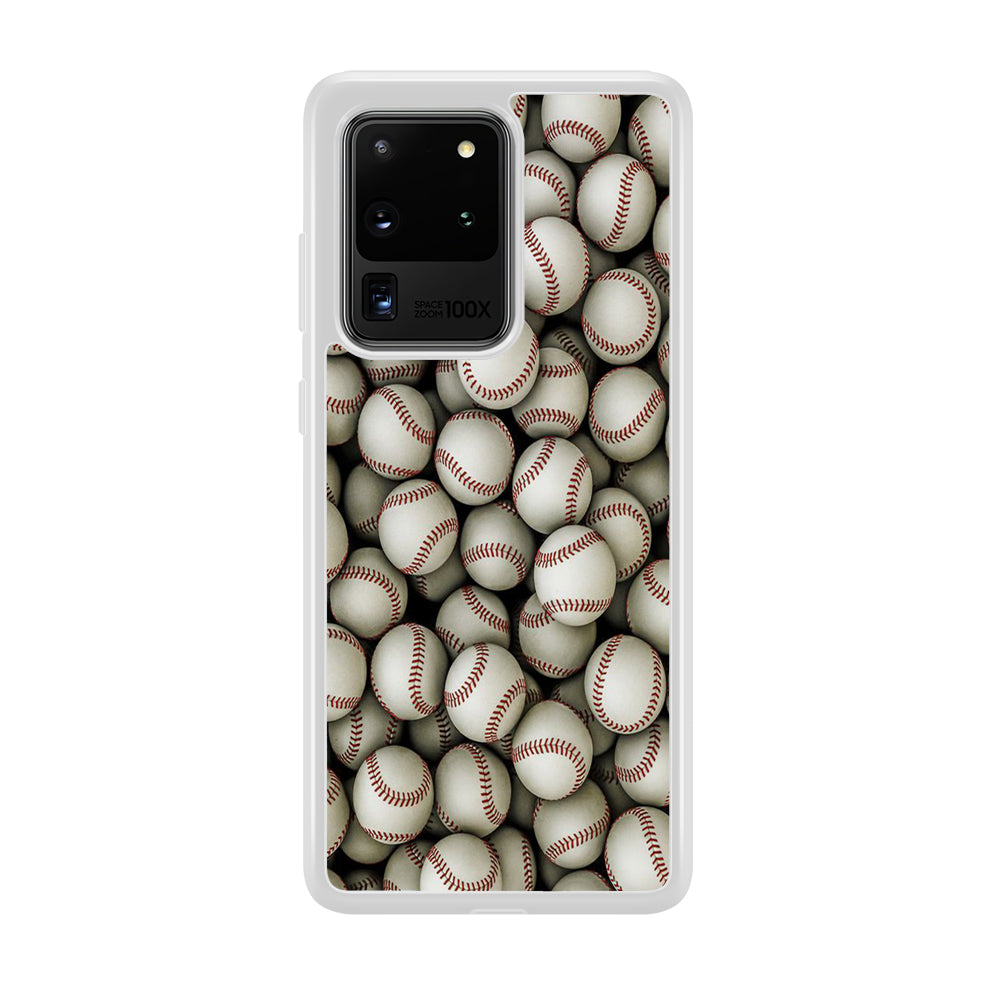 Baseball Ball Pattern Samsung Galaxy S20 Ultra Case