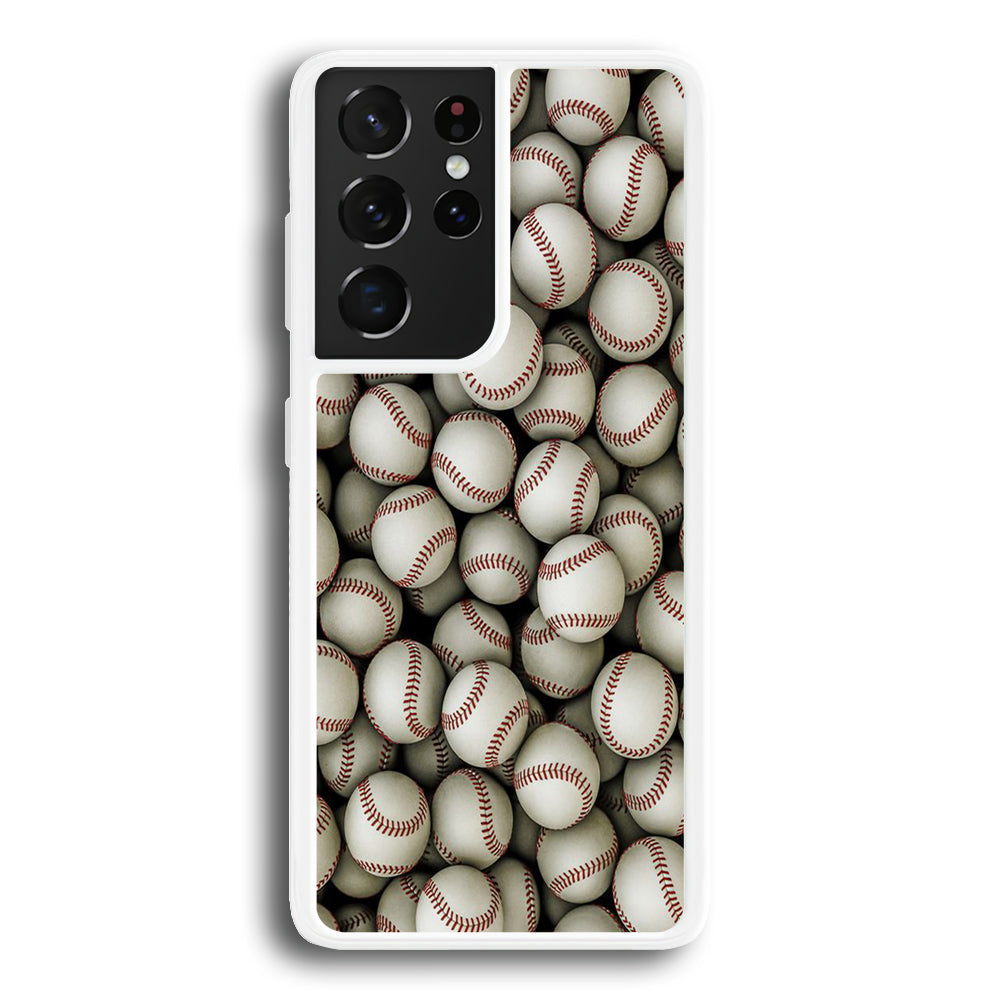 Baseball Ball Pattern Samsung Galaxy S24 Ultra Case