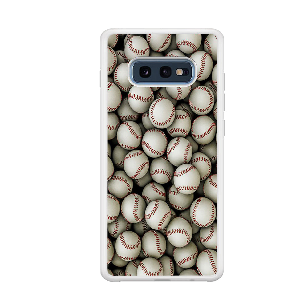 Baseball Ball Pattern Samsung Galaxy S10E Case