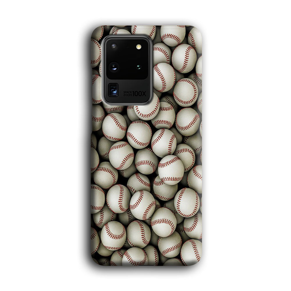 Baseball Ball Pattern Samsung Galaxy S20 Ultra Case