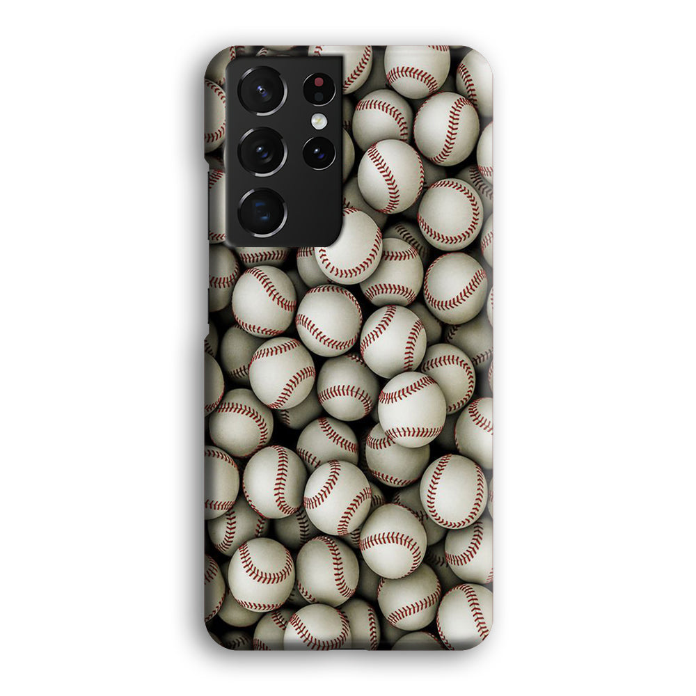 Baseball Ball Pattern Samsung Galaxy S21 Ultra Case