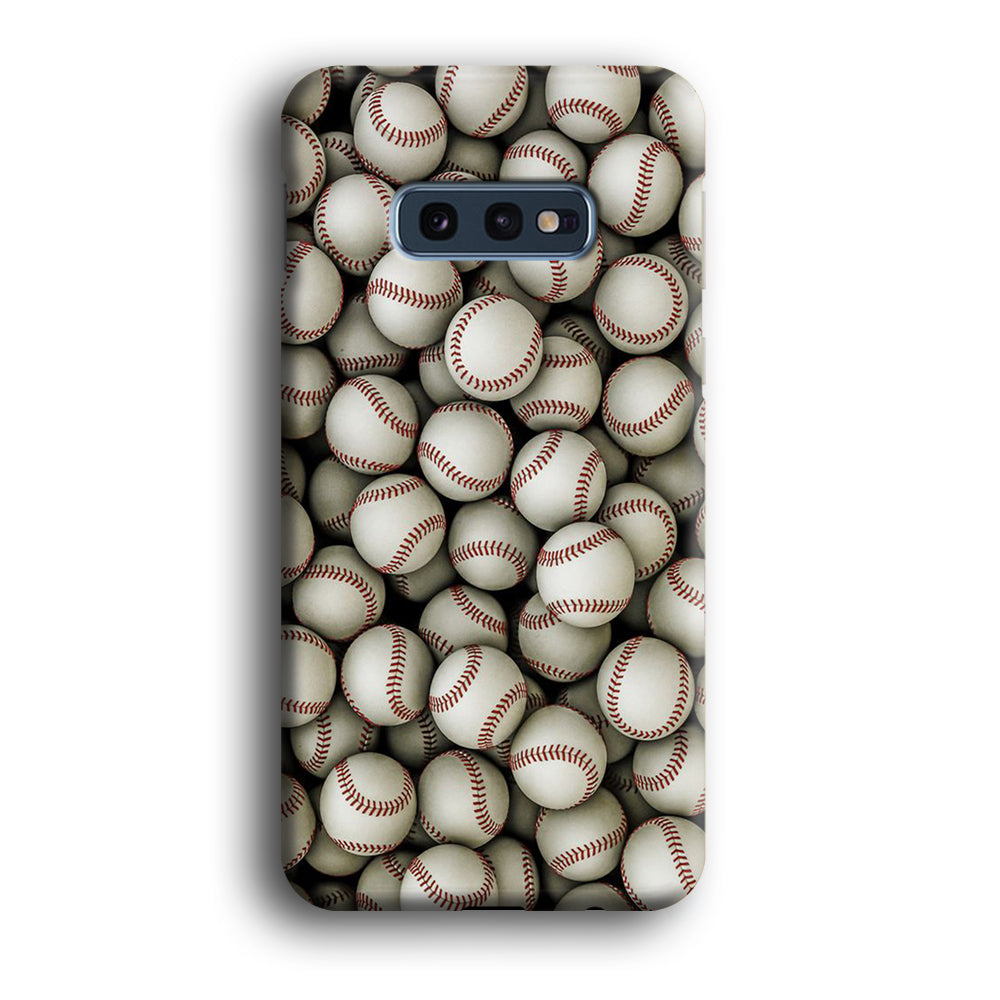 Baseball Ball Pattern Samsung Galaxy S10E Case