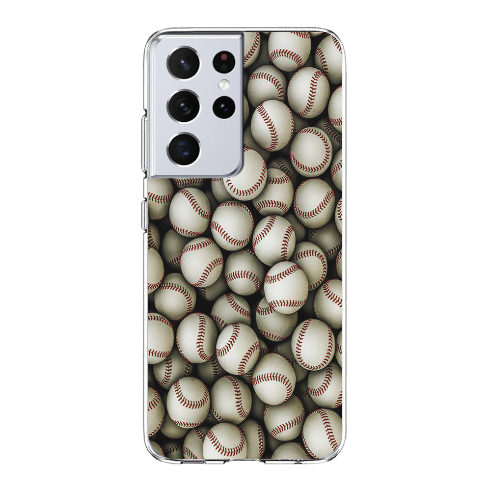 Baseball Ball Pattern Samsung Galaxy S24 Ultra Case