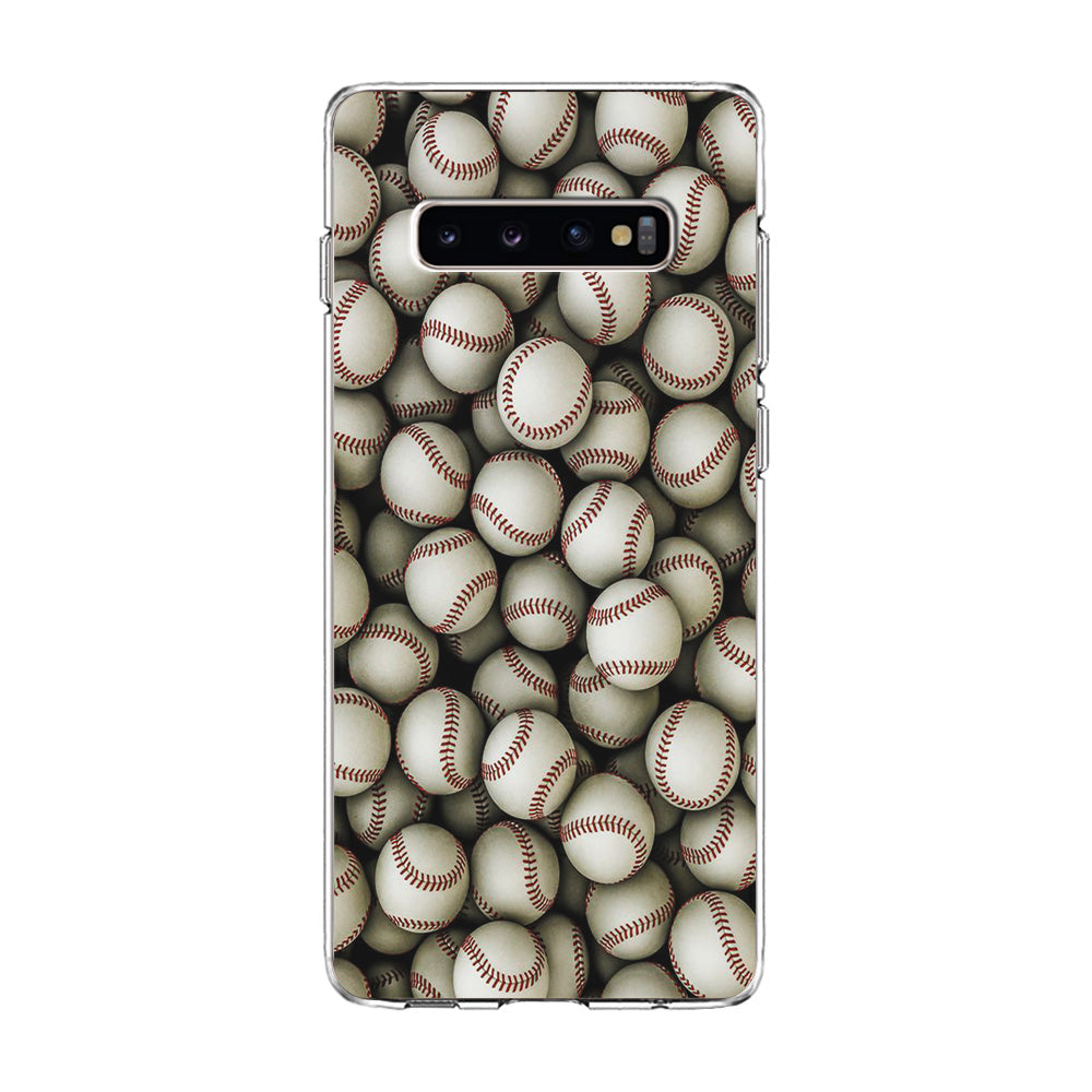 Baseball Ball Pattern Samsung Galaxy S10 Case