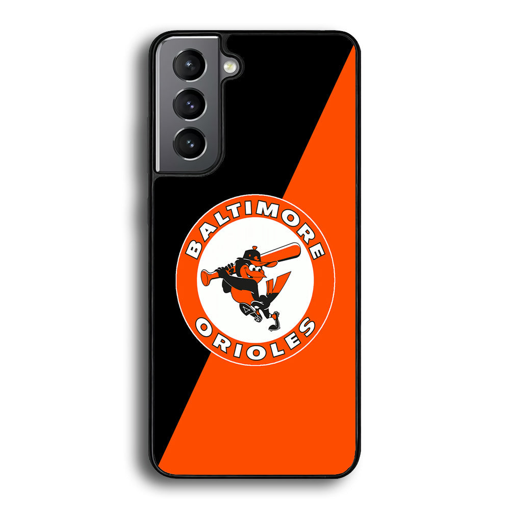 Baseball Baltimore Orioles MLB 001 Samsung Galaxy S22 Case-Phone Case-Rubber Black (2D Case)-Altracase