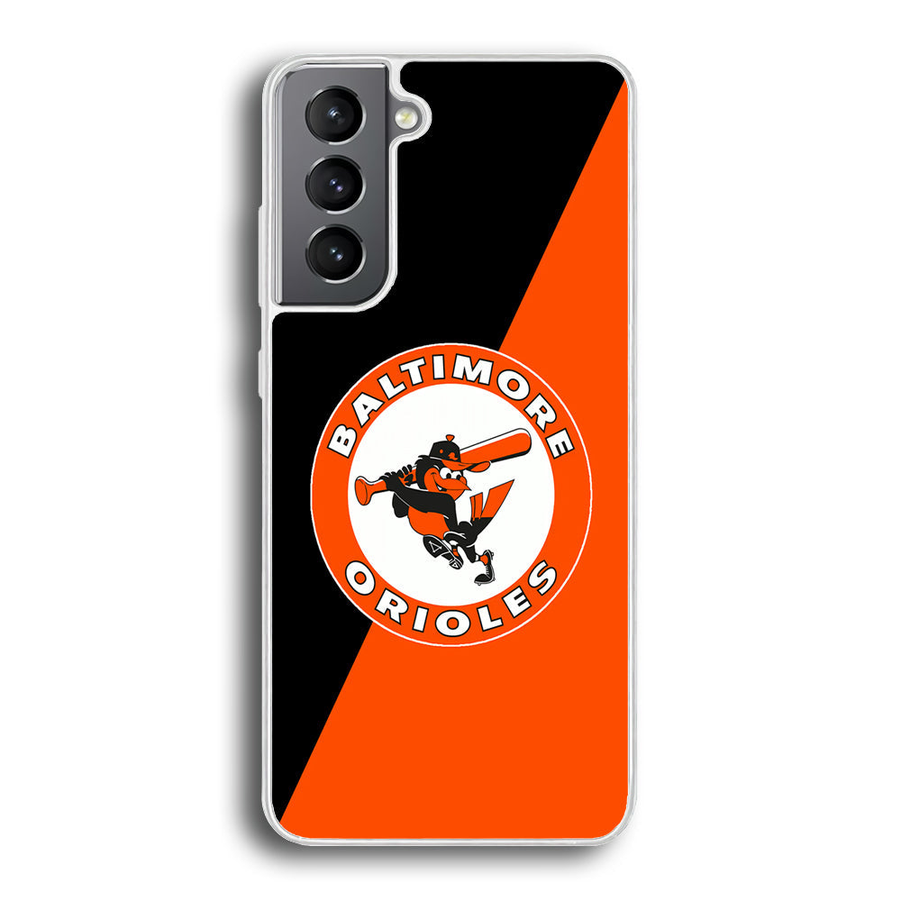 Baseball Baltimore Orioles MLB 001 Samsung Galaxy S22 Case-Phone Case-Rubber White (2D Case)-Altracase