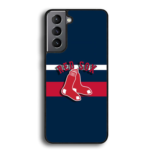 Baseball Boston Red Sox MLB 001 Samsung Galaxy S22 Case-Phone Case-Rubber Black (2D Case)-Altracase
