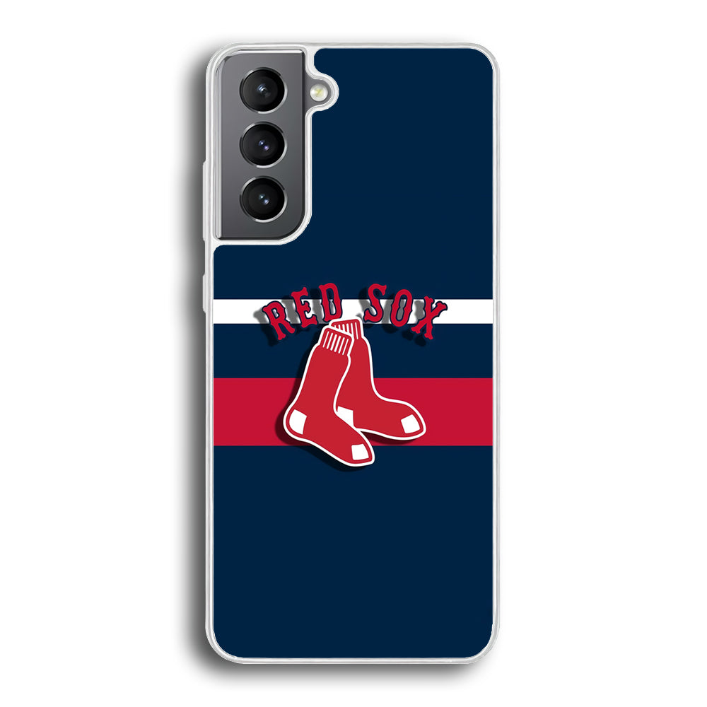 Baseball Boston Red Sox MLB 001 Samsung Galaxy S22 Case-Phone Case-Rubber White (2D Case)-Altracase