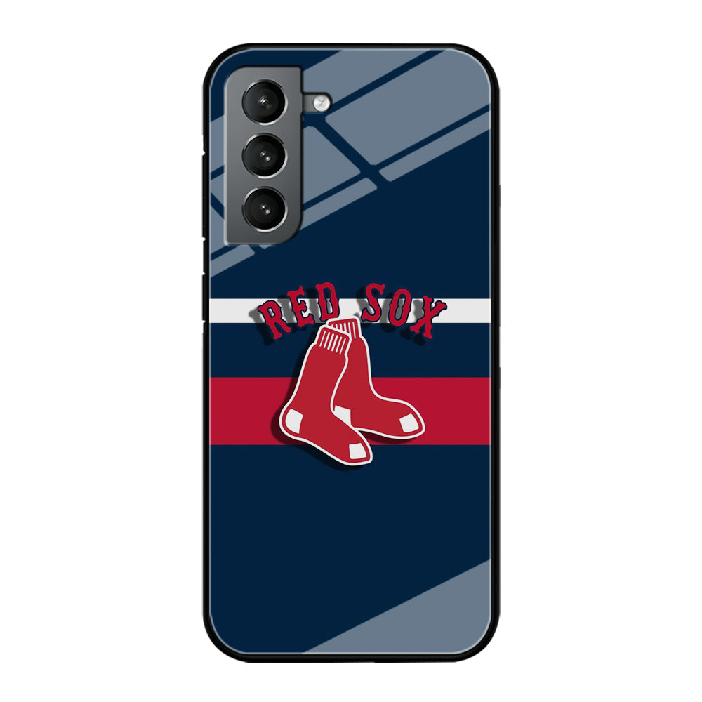 Baseball Boston Red Sox MLB 001 Samsung Galaxy S22 Case-Phone Case-Tempered Glass Case-Altracase