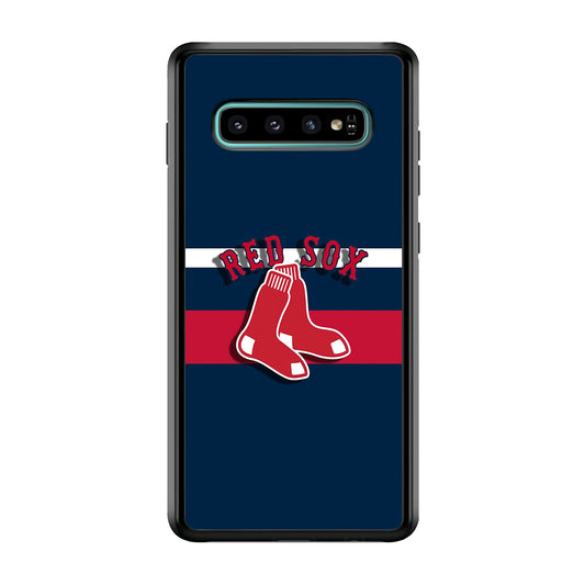 Baseball Boston Red Sox MLB 001 Samsung Galaxy S10 Plus Case-Phone Case-Rubber White (2D Case)-Altracase