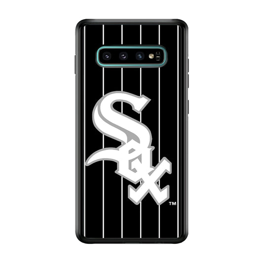 Baseball Chicago White Sox MLB 002 Samsung Galaxy S10 Plus Case-Phone Case-Rubber White (2D Case)-Altracase
