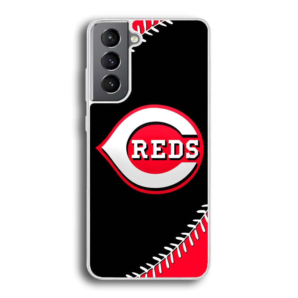 Baseball Cincinnati Reds MLB 002 Samsung Galaxy S22 Case-Phone Case-Rubber White (2D Case)-Altracase