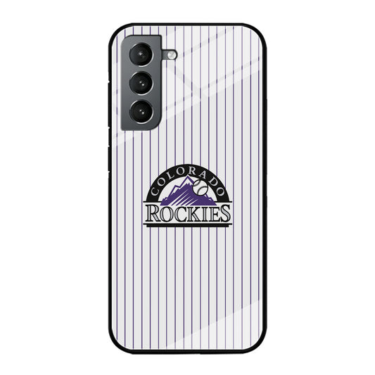 Baseball Colorado Rockies MLB 002 Samsung Galaxy S22 Case-Phone Case-Tempered Glass Case-Altracase