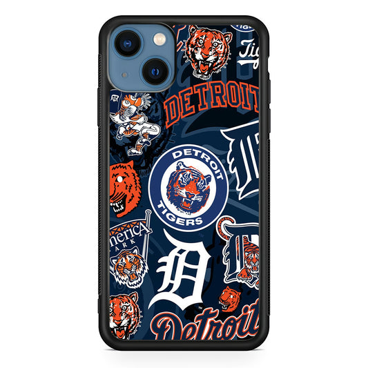 Baseball Detroit Tigers MLB 002 iPhone 14 Plus Case