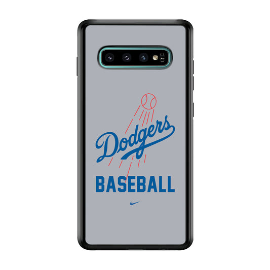 Baseball Los Angeles Dodgers MLB 002 Samsung Galaxy S10 Plus Case-Phone Case-Rubber White (2D Case)-Altracase