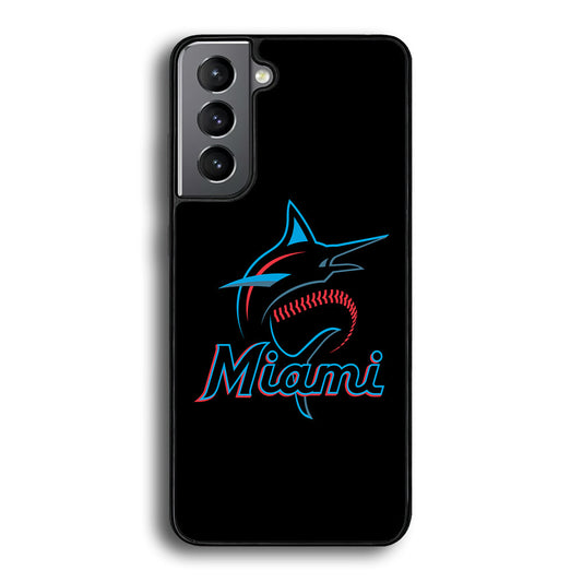 Baseball Miami Marlins MLB 001 Samsung Galaxy A16 Case-Phone Case-Rubber Black (2D Case)-Altracase