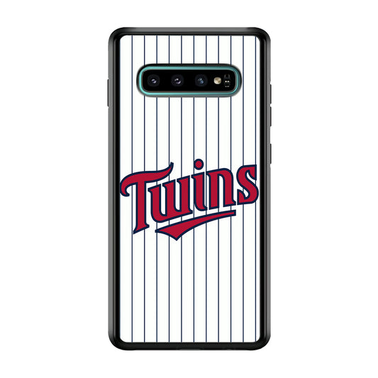 Baseball Minnesota Twins MLB 002 Samsung Galaxy S10 Case-Phone Case-Rubber White (2D Case)-Altracase