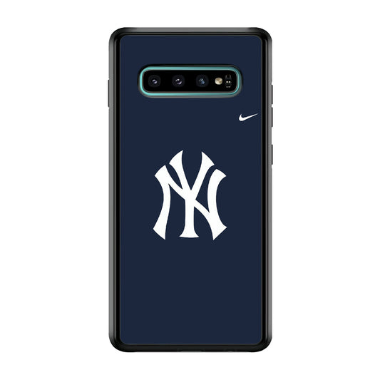 Baseball New York Yankees MLB 002 Samsung Galaxy S10 Case-Phone Case-Rubber Black (2D Case)-Altracase