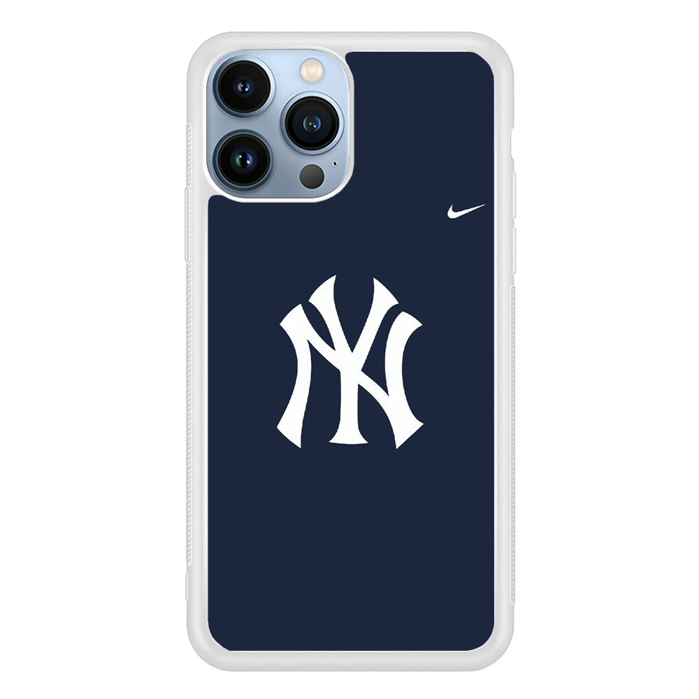 Baseball New York Yankees MLB 002 iPhone 14 Pro Max Case-Phone Case-Rubber White (2D Case)-Altracase