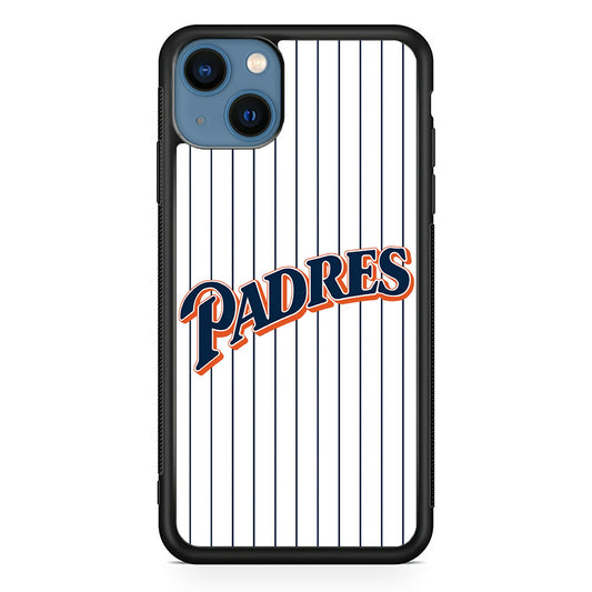 Baseball San Diego Padres MLB 001 iPhone 14 Plus Case-Phone Case-Rubber Black (2D Case)-Altracase