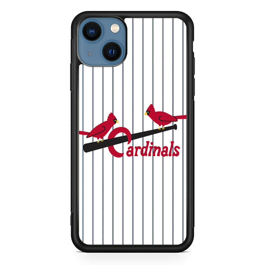 Baseball St. Louis Cardinals MLB 002 iPhone 14 Plus Case-Phone Case-Rubber Black (2D Case)-Altracase