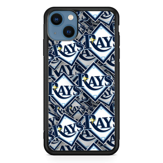 Baseball Tampa Bay Rays MLB 002 iPhone 14 Plus Case-Phone Case-Rubber Black (2D Case)-Altracase