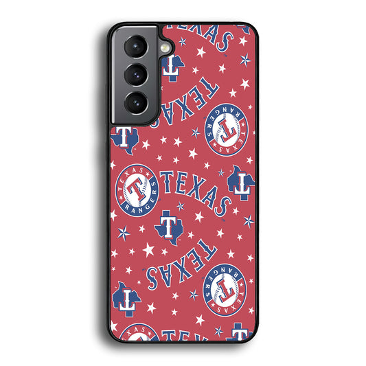 Baseball Texas Rangers MLB 001 Samsung Galaxy A16 Case-Phone Case-Rubber Black (2D Case)-Altracase
