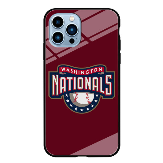 Baseball Washington Nationals MLB 002 iPhone 14 Pro Max Case-Phone Case-Tempered Glass Case-Altracase