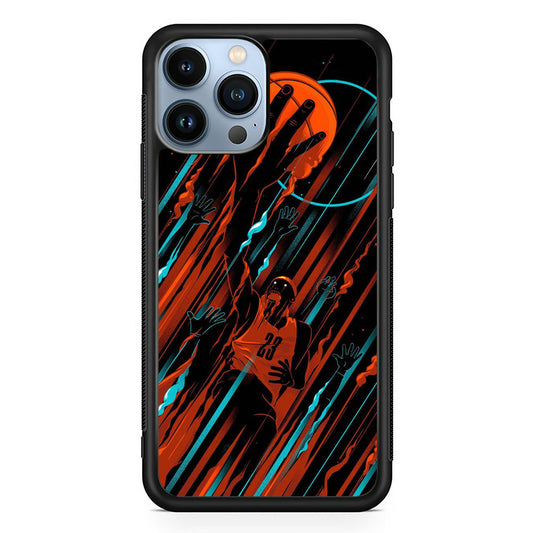 Basketball Art 003 iPhone 14 Pro Max Case-Phone Case-Rubber Black (2D Case)-Altracase