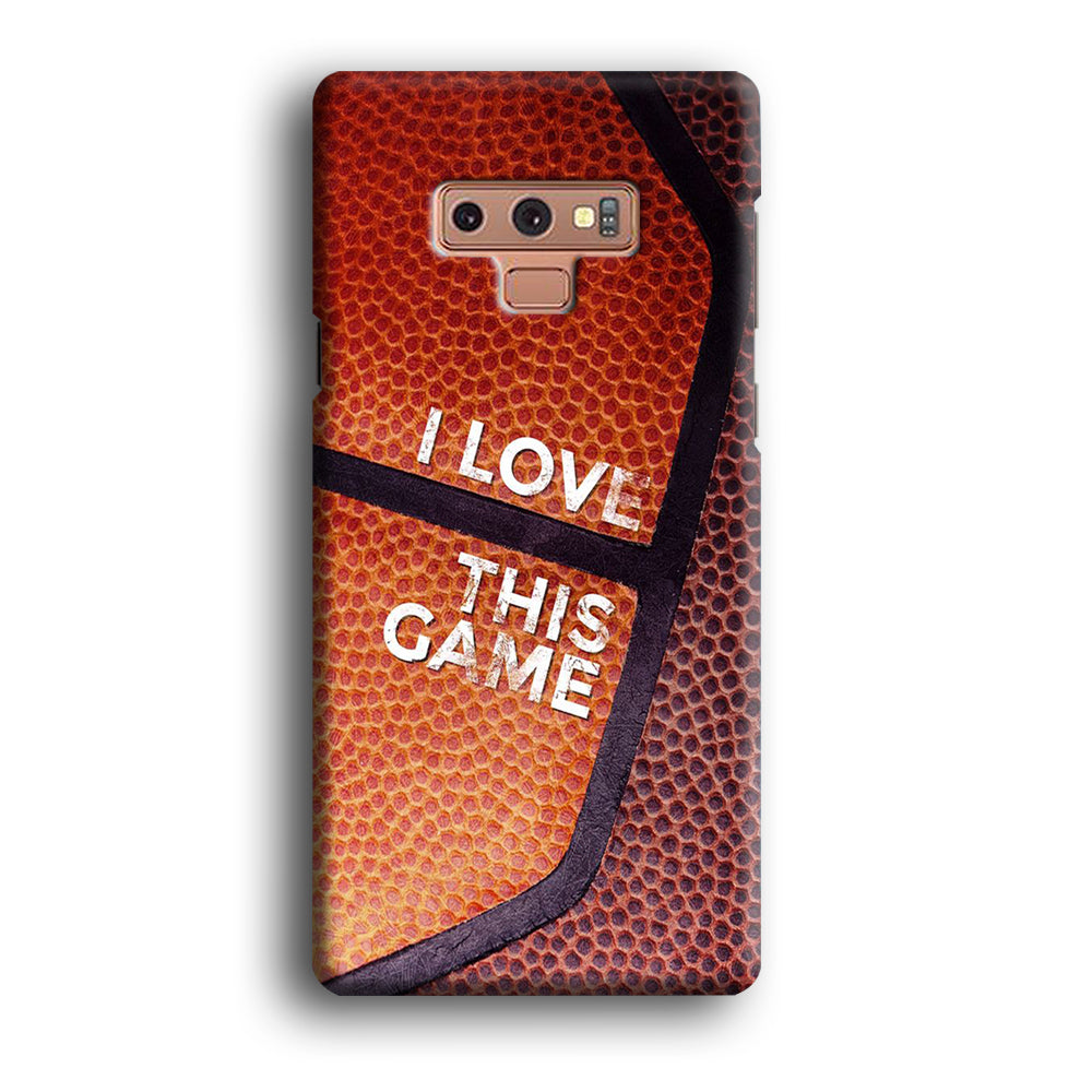 Basketball I Love This Game Samsung Galaxy Note 9 Case
