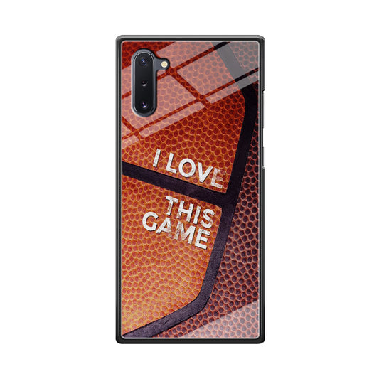 Basketball I Love This Game Samsung Galaxy Note 10 Case