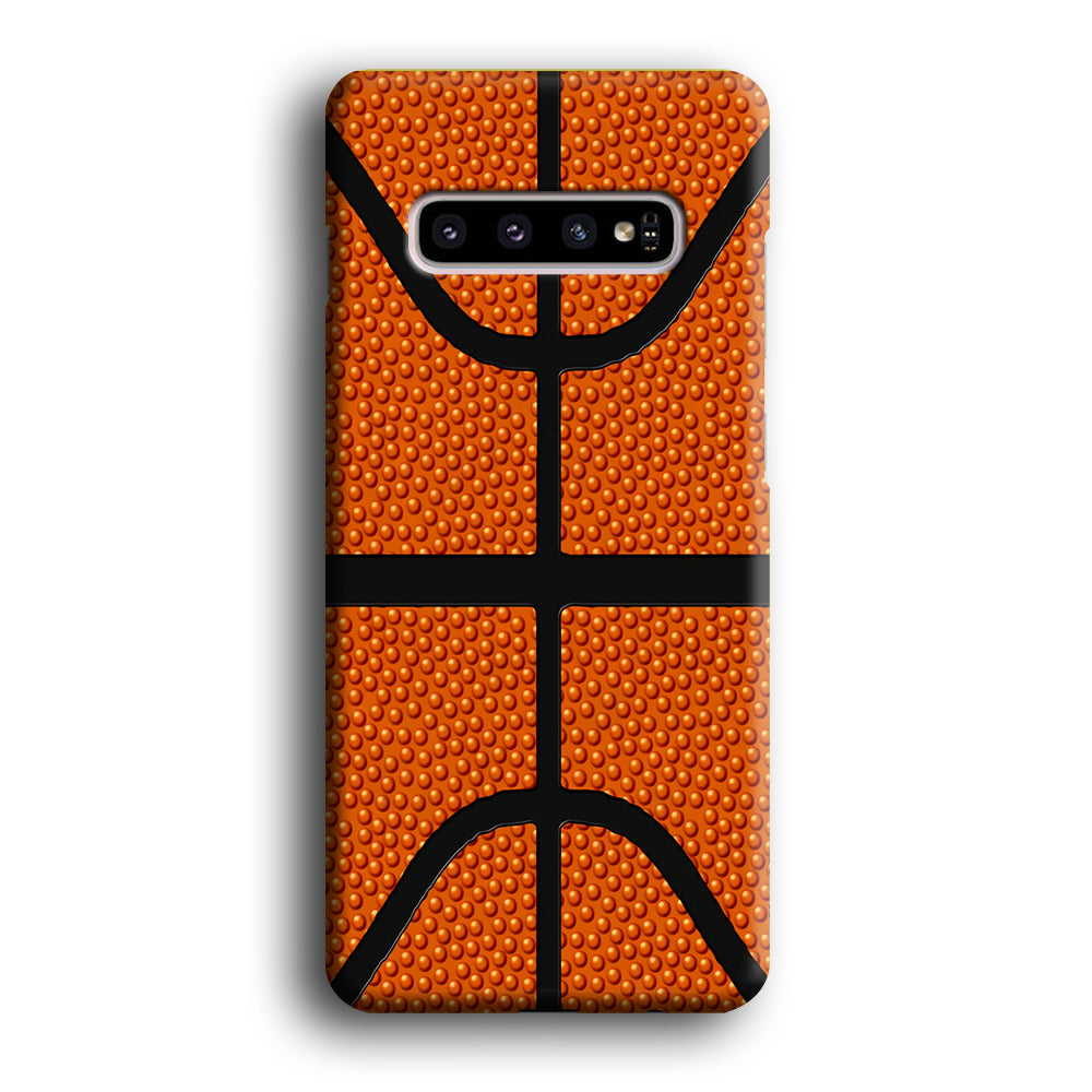 Basketball Pattern Samsung Galaxy S10 Case