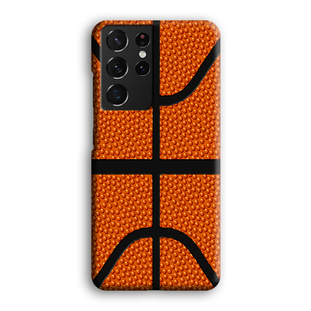 Basketball Pattern Samsung Galaxy S21 Ultra Case