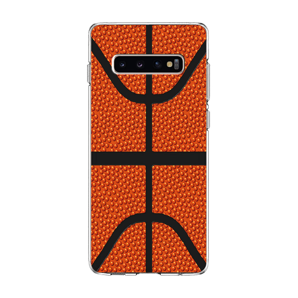 Basketball Pattern Samsung Galaxy S10 Case