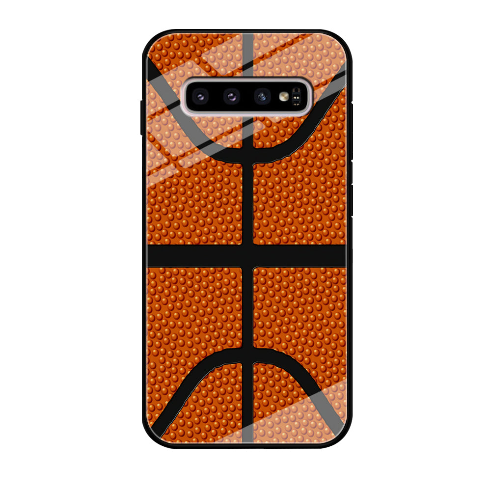 Basketball Pattern Samsung Galaxy S10 Case