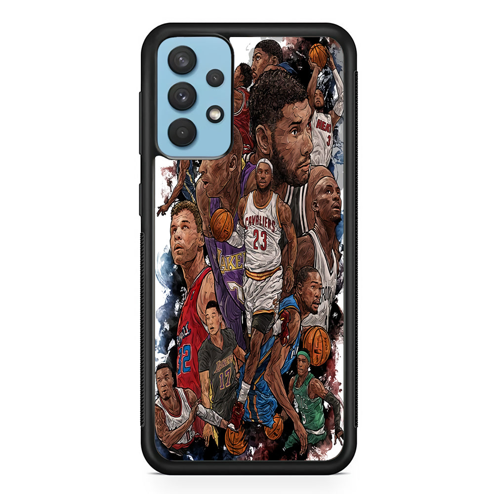 Basketball Players Art Samsung Galaxy A32 Case