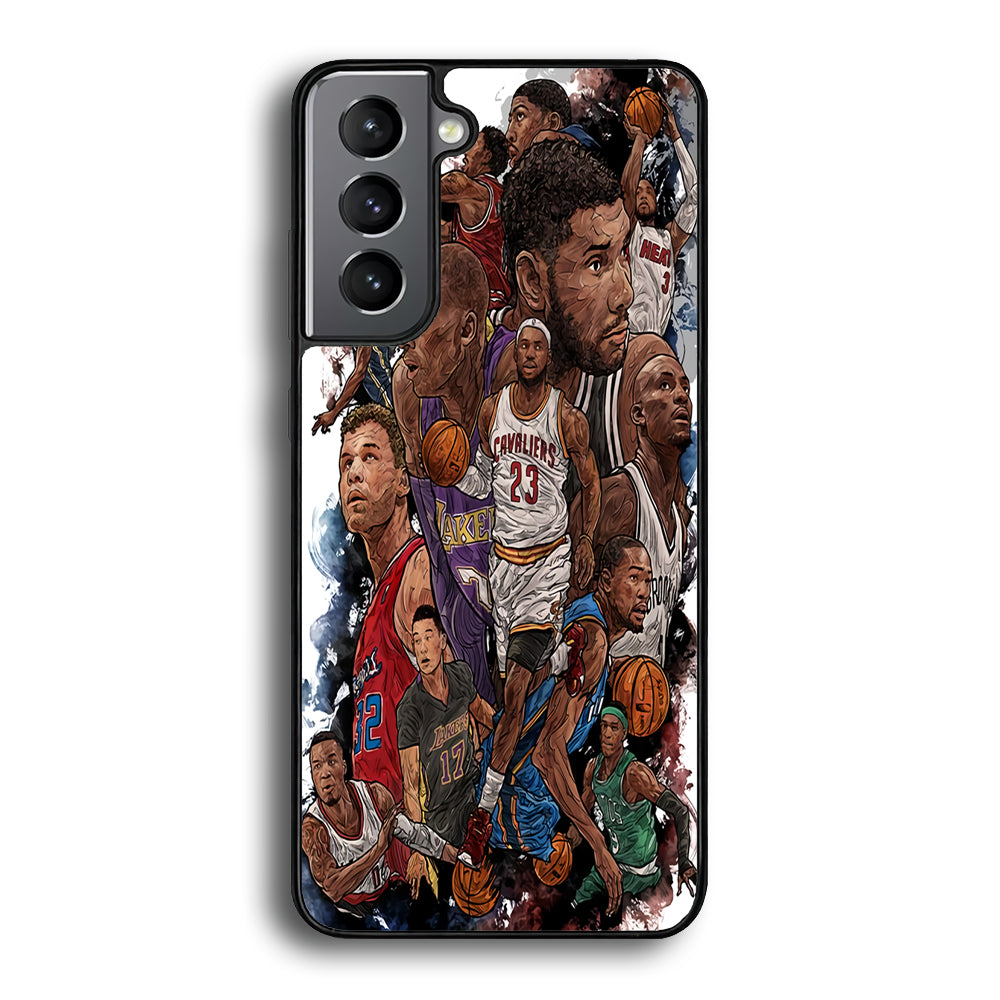 Basketball Players Art Samsung Galaxy S21 Plus Case