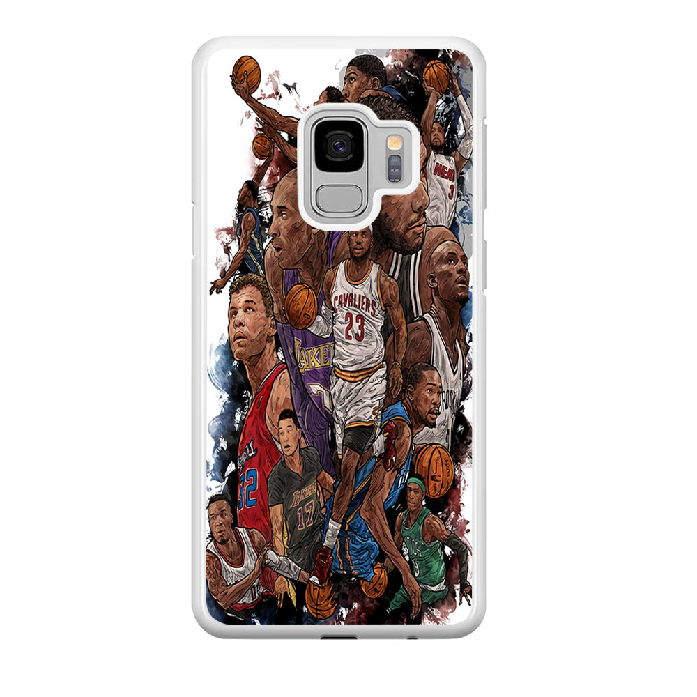 Basketball Players Art Samsung Galaxy S9 Case