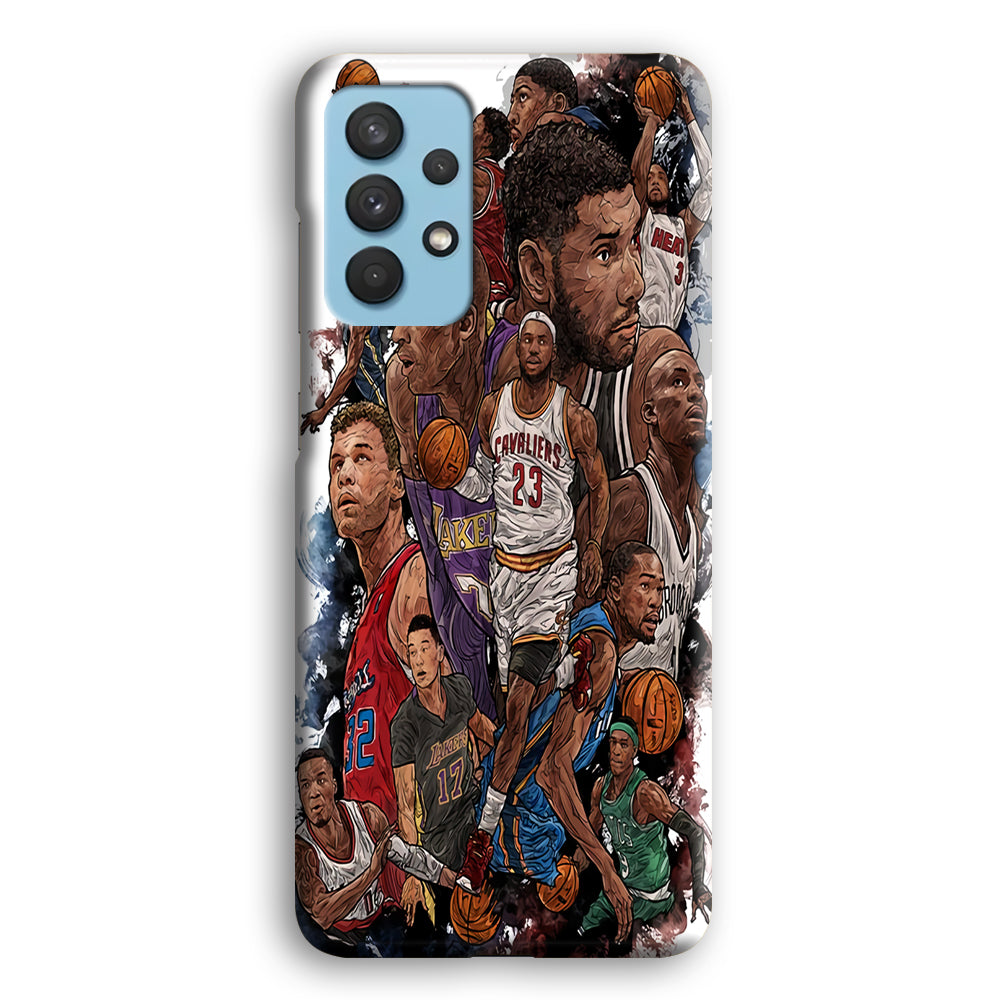 Basketball Players Art Samsung Galaxy A32 Case