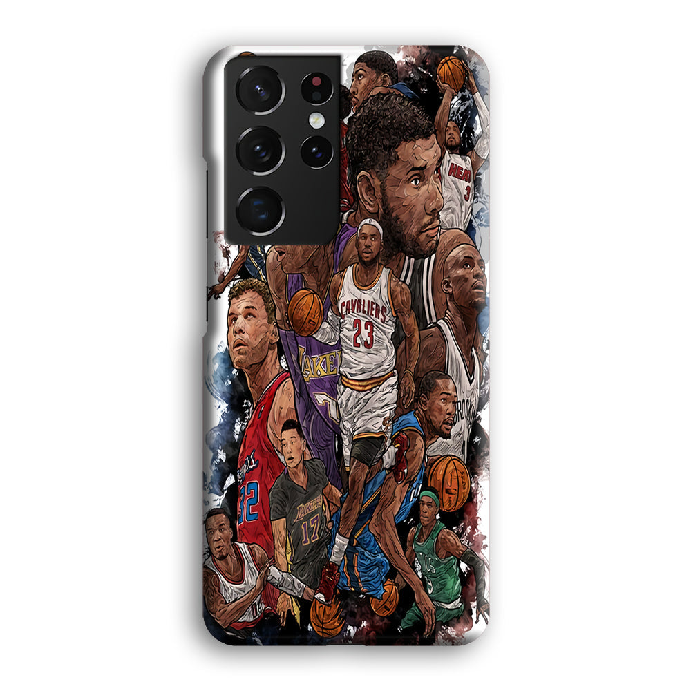 Basketball Players Art Samsung Galaxy S23 Ultra Case