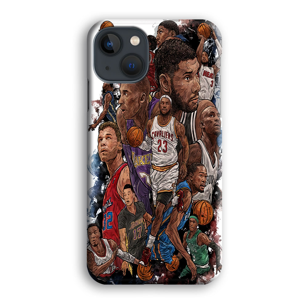 Basketball Players Art iPhone 14 Plus Case