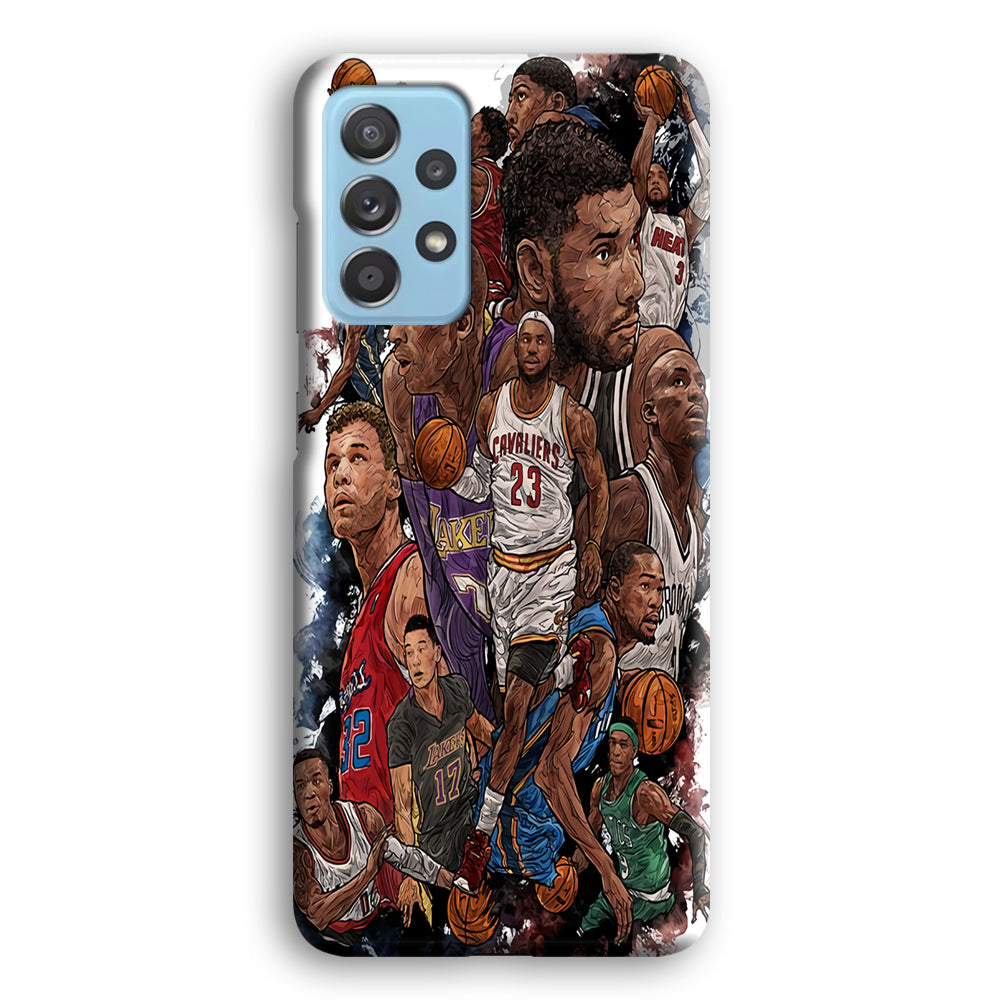Basketball Players Art Samsung Galaxy A52 Case