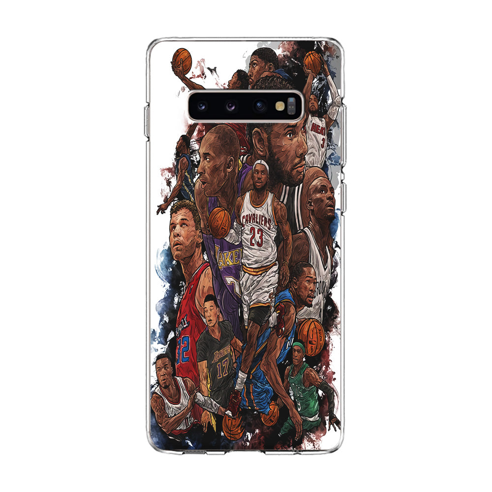 Basketball Players Art Samsung Galaxy S10 Case