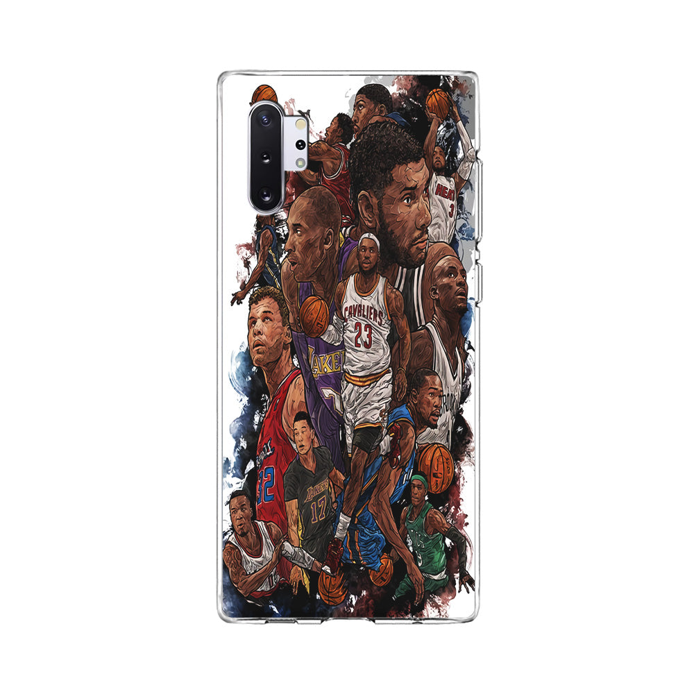 Basketball Players Art Samsung Galaxy Note 10 Plus Case