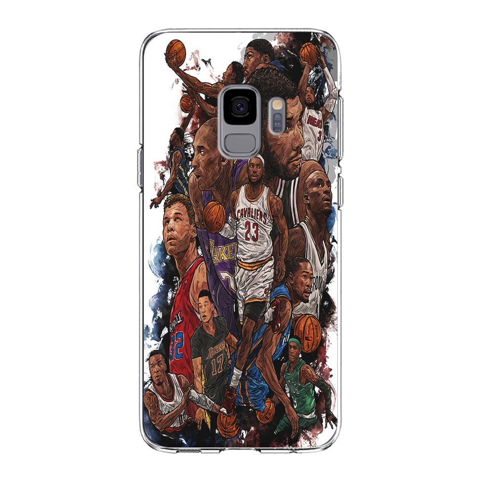 Basketball Players Art Samsung Galaxy S9 Case