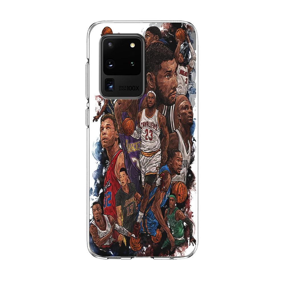 Basketball Players Art Samsung Galaxy S20 Ultra Case