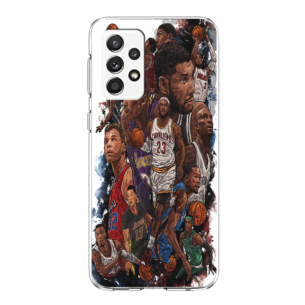 Basketball Players Art Samsung Galaxy A72 Case