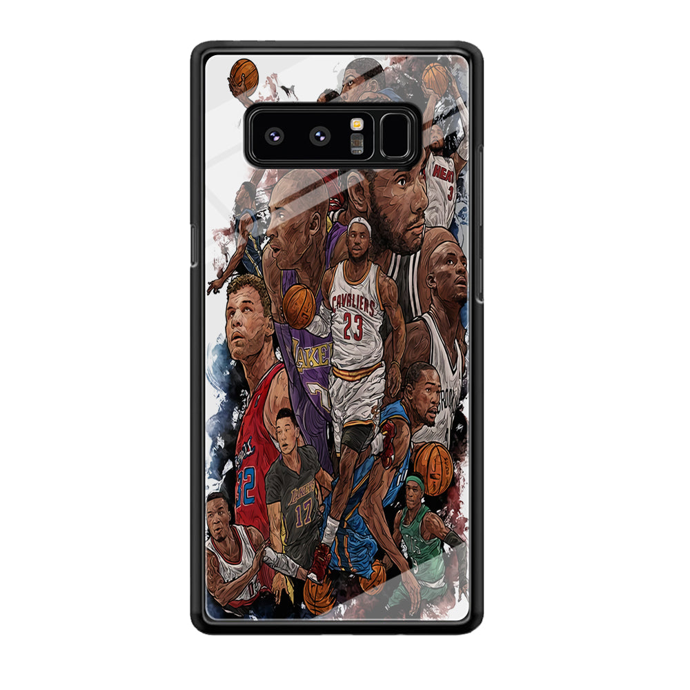 Basketball Players Art Samsung Galaxy Note 8 Case