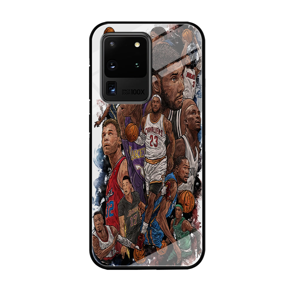 Basketball Players Art Samsung Galaxy S21 Ultra Case